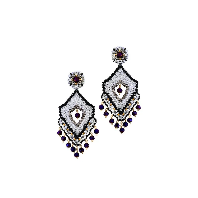 Detachable Drop Earrings with Charms -E90502 Earrings