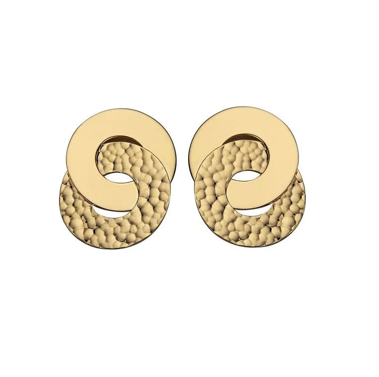 Screw Back Drop Earrings for Security -Adonis Earrings Gold