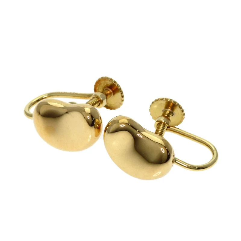 Drop Earrings for Formal Attire -Tiffany Bean yellow  (18K) Clip Earrings (Pre-Owned)