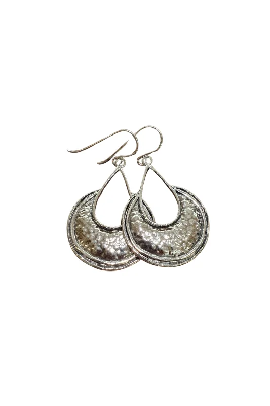 Silver Drop Earrings for Men -Aleeza Earrings