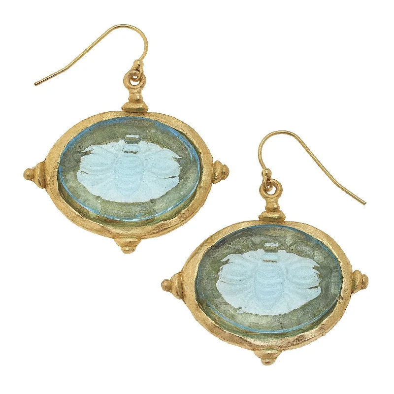 Retro Drop Earrings for Nostalgia -Susan Shaw Venetian Bee Earrings