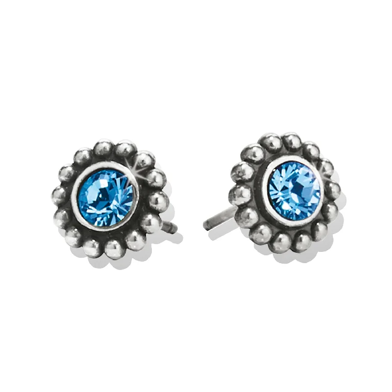 Tarnish Resistant Drop Earrings for Longevity -Twinkle Mini Post  Earrings/Blue