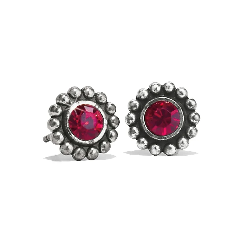 Adjustable Drop Earrings for Custom Fit -Twinkle Mini Post  Earrings/Garnet