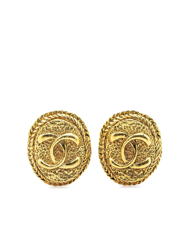 Drop Earrings with Infinity Symbols -Gold Plated Clip-On Earrings