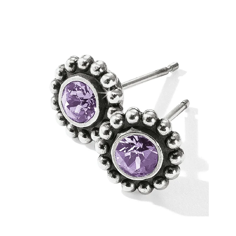 Gothic Drop Earrings with Dark Tone -Twinkle Mini Post  Earrings/Tanzanite