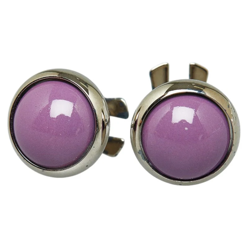 Gold Drop Earrings for Women -Hermes Eclipse Earrings Silver Purple Metal