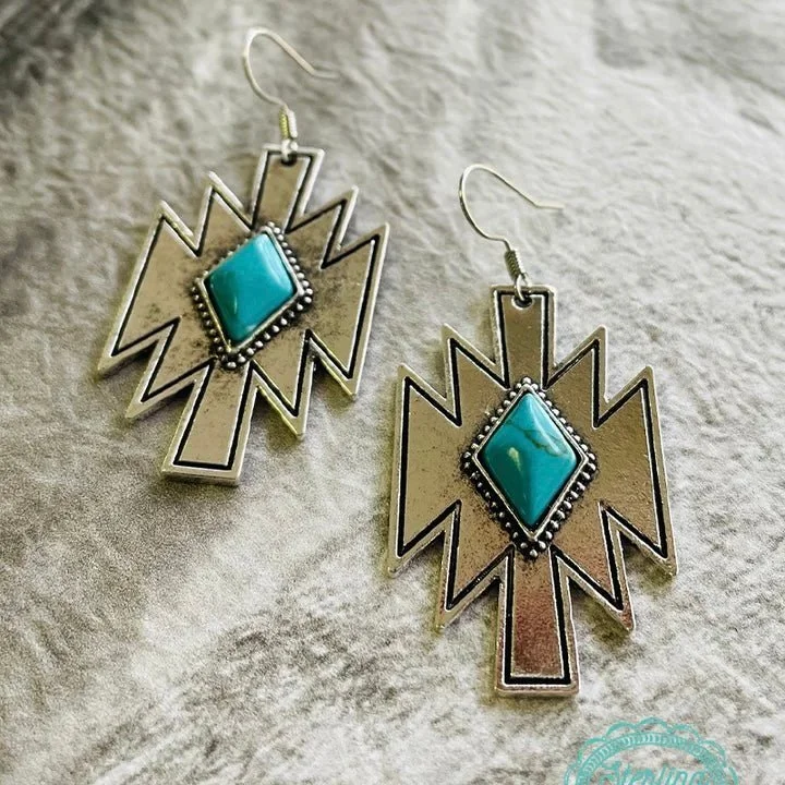 Animal Print Drop Earrings for Fun -Choctaw Nation Earrings