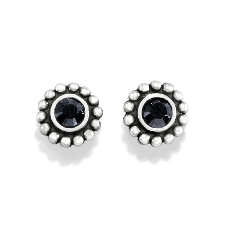 Contemporary Drop Earrings for Fashion -Twinkle Mini Post  Earrings/Black