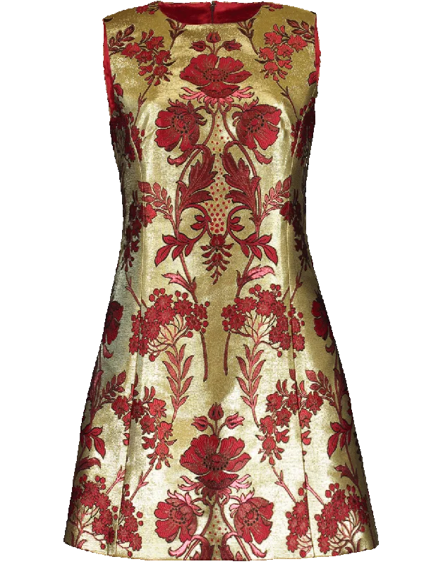 Abstract Dresses for Creative -Lurex Jacquard Dress