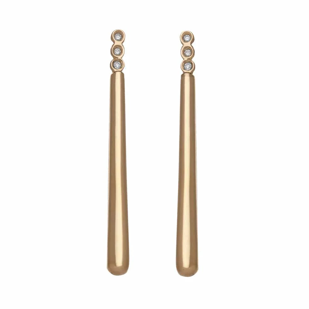 Drop Earrings for Fitness Activities -Jade Earrings Gold