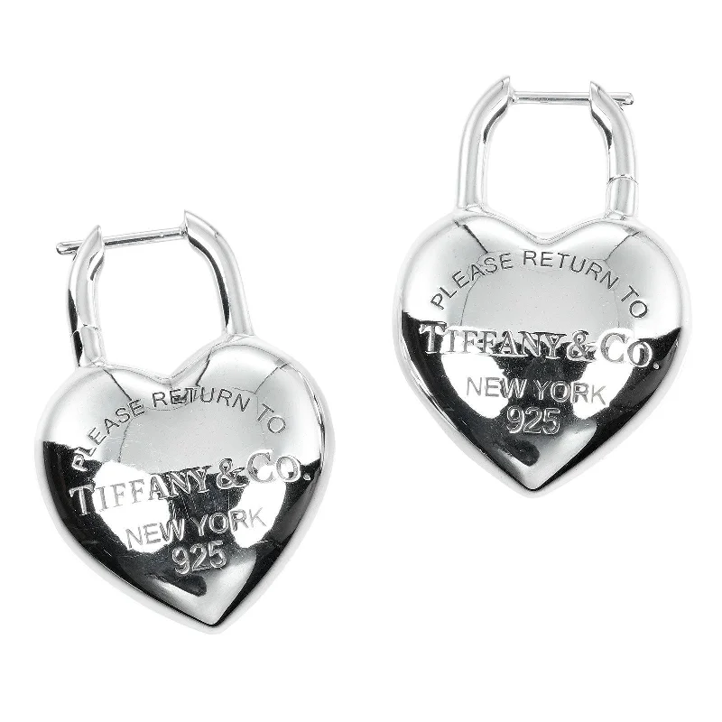 Drop Earrings for Christmas Party -Tiffany & Co Full Heart Silver Earrings