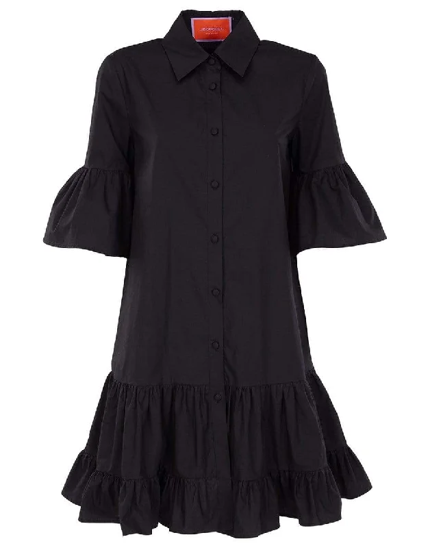 Black Dresses for Versatile -Choux Dress - Nero