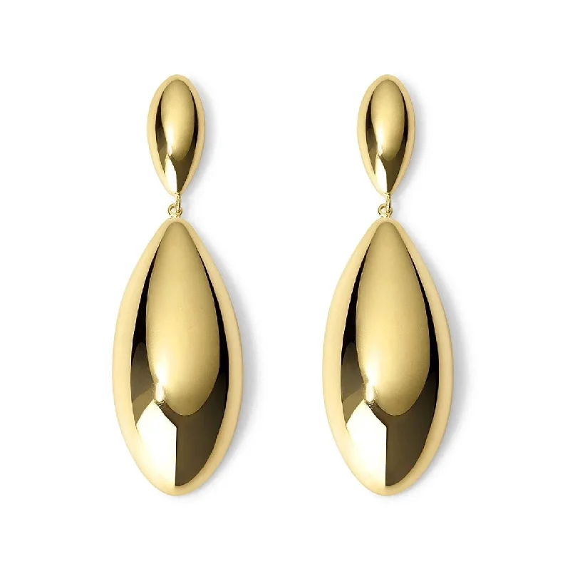 Drop Earrings for Concert Look -Dru Earrings Gold