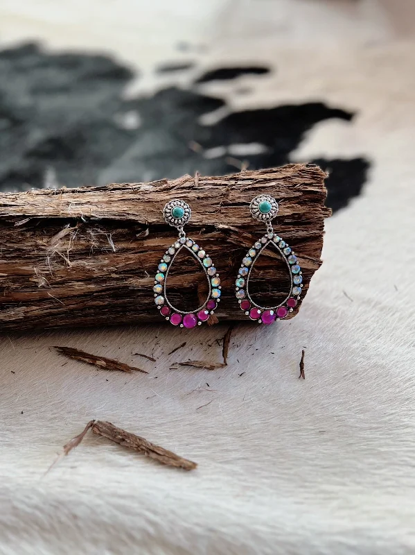 Retro Drop Earrings for Nostalgia -Boujee Western Earrings - 2 Colors