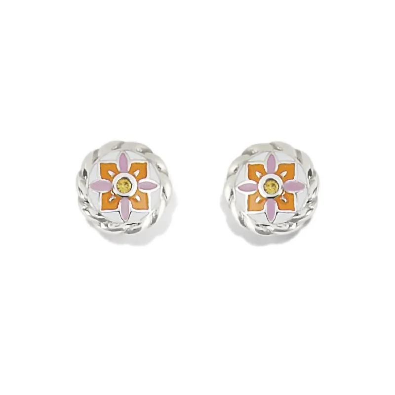 Magnetic Closure Drop Earrings for Easy -Women's La Farfalla Post Earrings In Multi