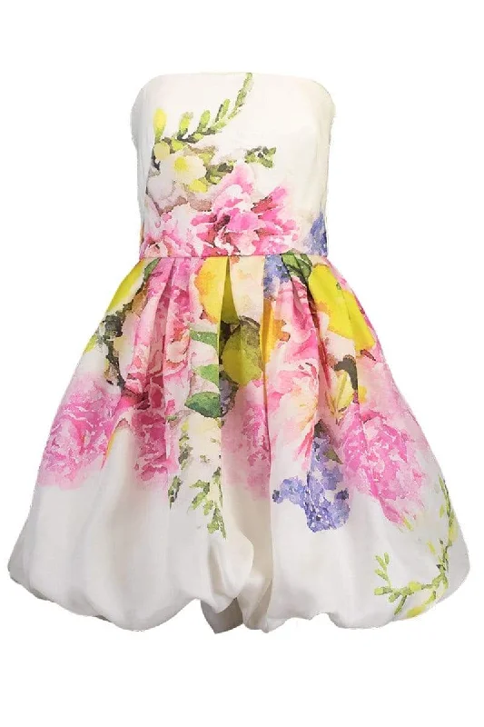 Mother's Day Dresses for Gift -Strapless Bubble Skirted Dress