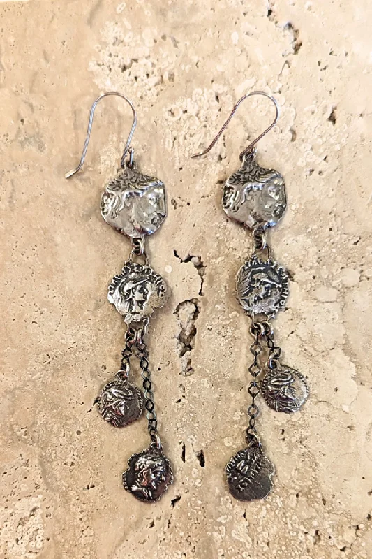 Indian Drop Earrings with Intricacy -Adalyn Earrings