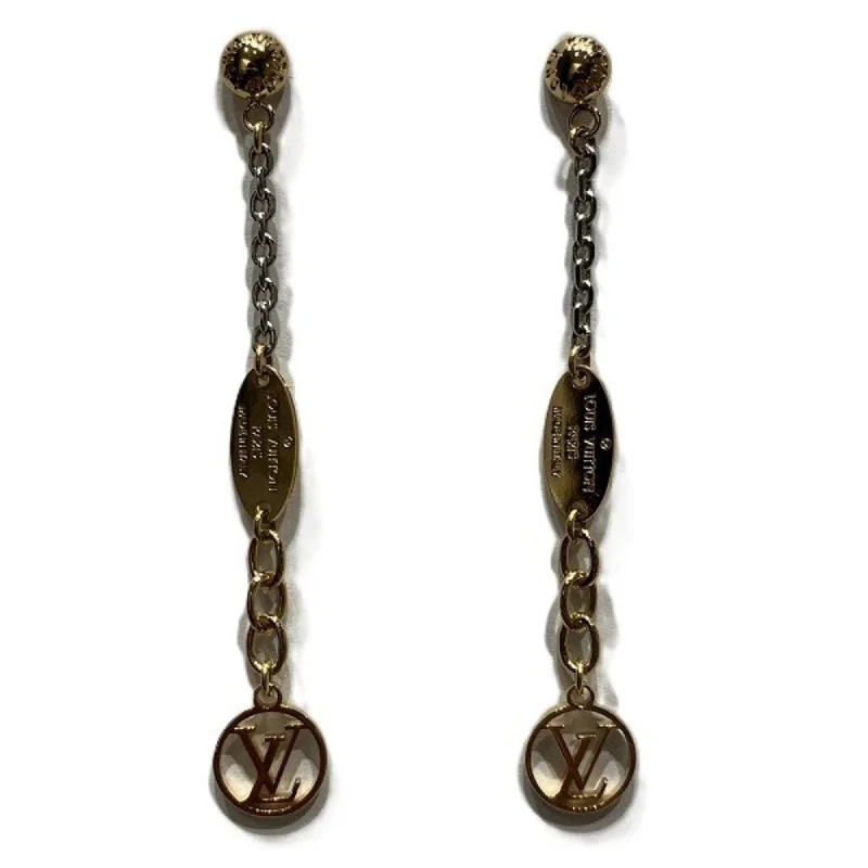 Vintage Drop Earrings with Patina -Louis Vuitton  Metal Drop Earrings (Pre-Owned)