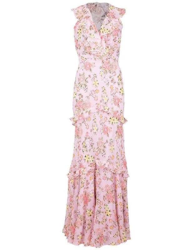 Valentine's Day Dresses for Romance -Lilac Rita Floral Maxi Dress