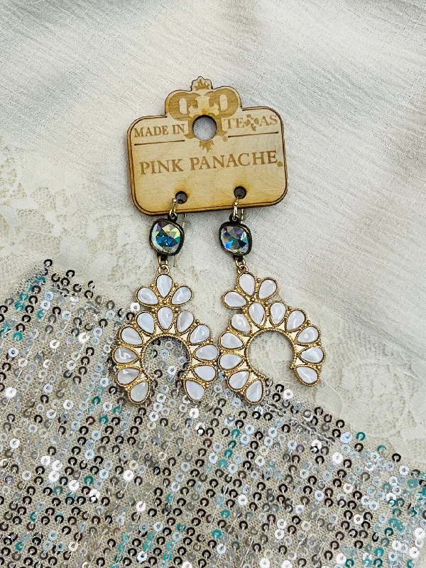 Drop Earrings for Work Attire -Panache Opal Goddess Earrings