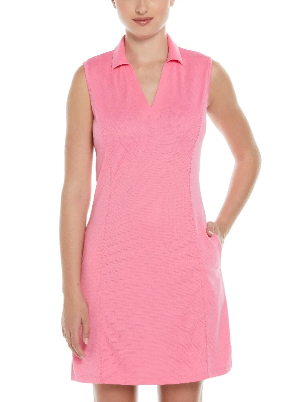 Elastic Dresses for Fit -Women's AirFlux™ Golf Polo Dress with Pockets