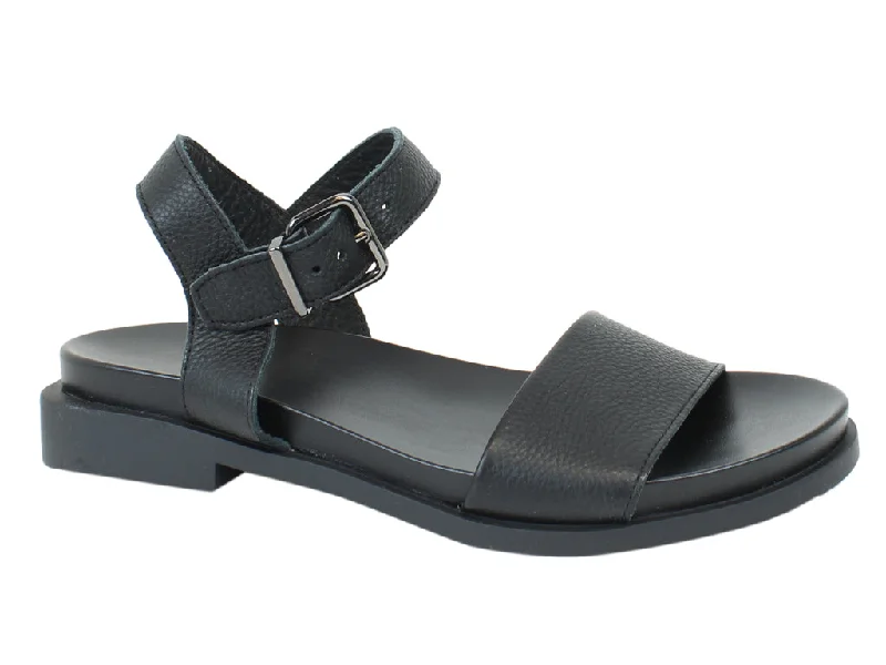 Comfortable sandals for men with elastic straps and cushioned footbed for support-Arche Sandals Makusa Black