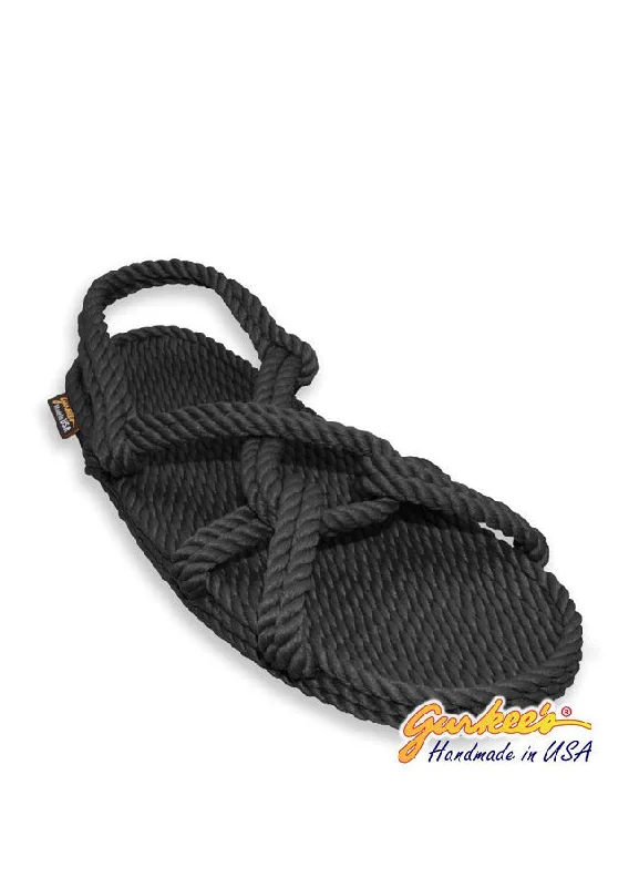 Bohemian sandals for women with fringe details and natural material accents-Unisex Classic Barbados Rope Sandals BAR