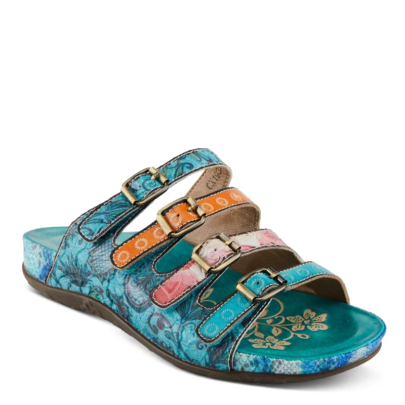 Trendy sandals for women with braided straps and comfortable footbed for casual style-L'ARTISTE CHAIMA SANDALS