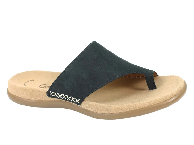 Fashionable sandals for men with canvas material and slip-resistant soles for durability-Gabor Sandals Lanzarote 03.700 Nightblue