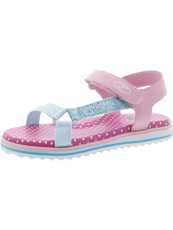 Trendy sandals for women with buckle closure and vibrant color options-Girls Toddler Summer Strappy Sandals