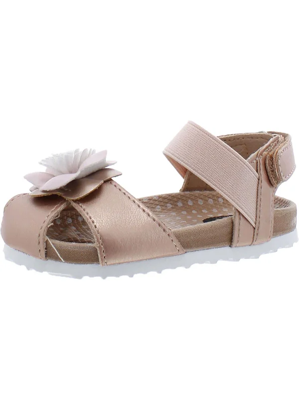 Stylish sandals for men with leather straps and trendy buckle design for versatile looks-Island Flower Girls Little Kid Flower Sandals