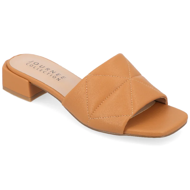 Comfortable sandals for women with foam footbed and velcro closure for ease-Journee Collection Women's Elidia Sandals