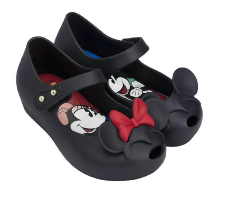 Comfortable sandals for women with closed-toe design and flexible footbed for comfort-Kids Ultragirl + Disney Twins Ii Sandals In Black