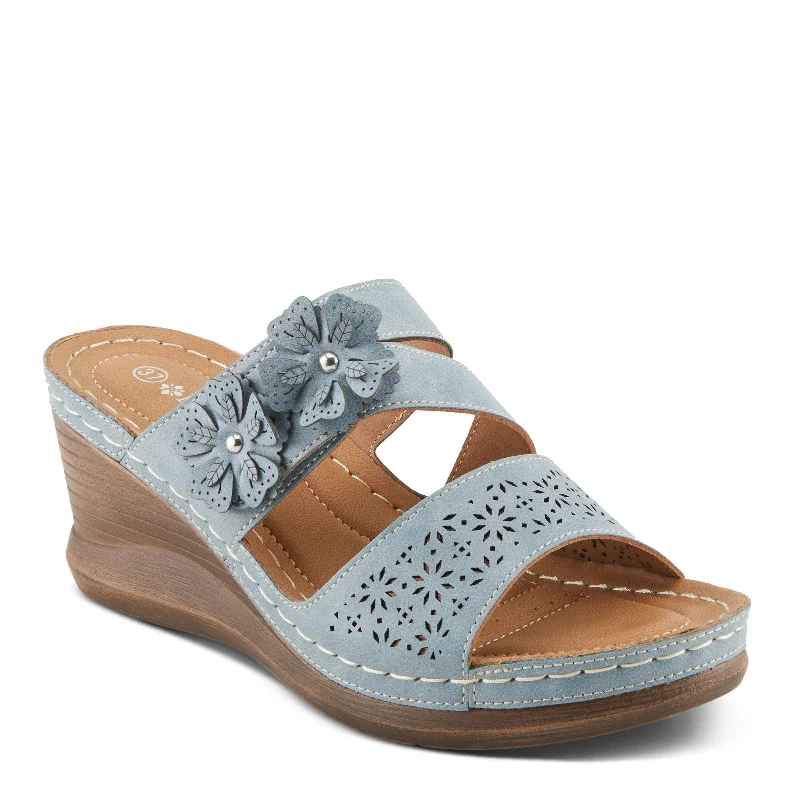 Elegant sandals for women with beaded straps and platform heels for special occasions-PATRIZIA LOLLY SANDALS