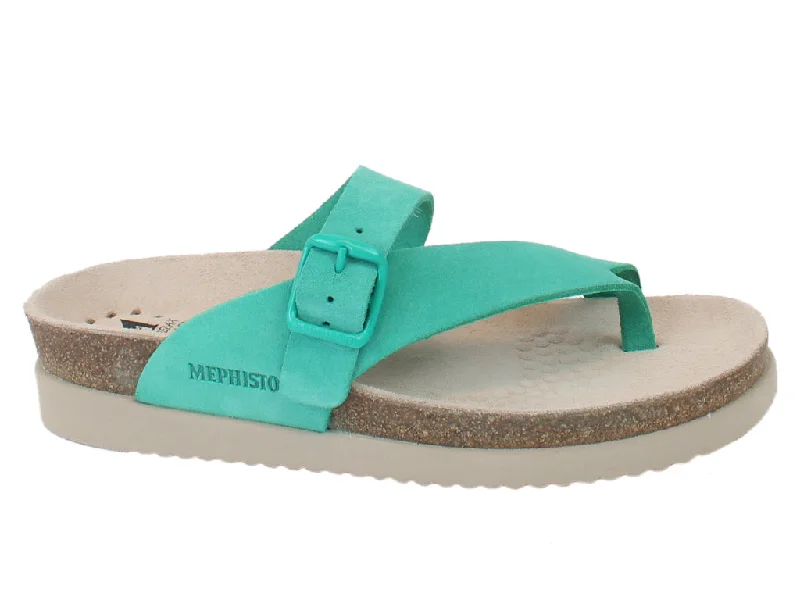 Comfortable sandals for men with leather straps and soft insoles for relaxed wear-Mephisto Sandals Helen Green