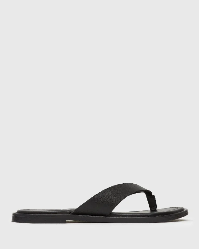 Stylish sandals for men with leather straps and simple yet sophisticated design-PRE-ORDER NOOSA Leather Thong Sandals