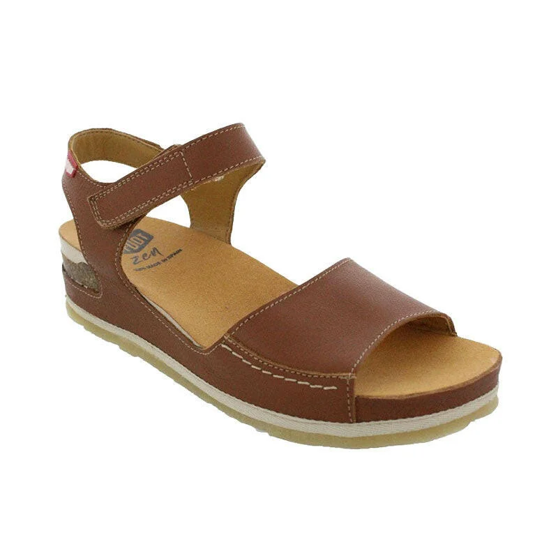 Trendy sandals for men with sporty design and comfortable rubber soles-On Foot Tucson Women's Sandals - Brown Leather