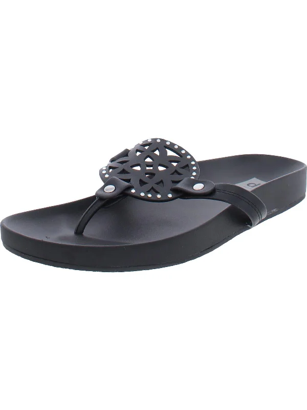 Fashionable sandals for men with flip-flop design and cushioned footbed-Prisma Girls Faux Leather Casual Thong Sandals