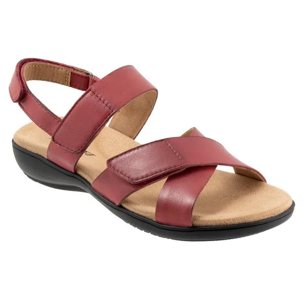 Comfortable sandals for men with breathable straps and durable slip-resistant soles-River Dark Red Sandals