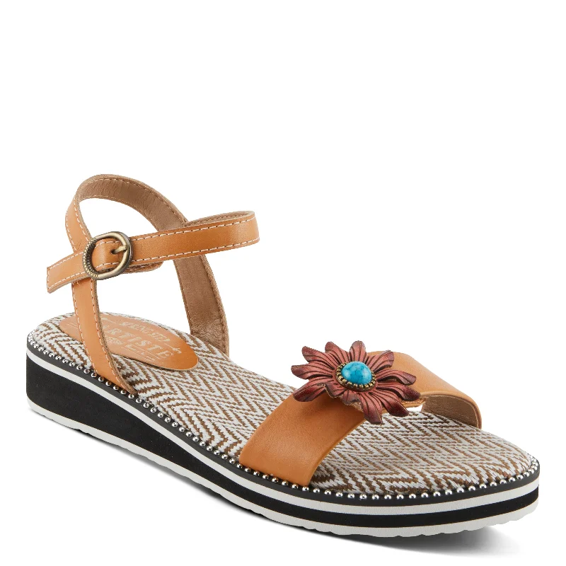 Trendy sandals for women with lace-up details and bold color accents for style-L'ARTISTE TILTON SANDALS