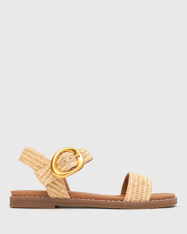 Trendy sandals for women with gladiator-inspired design and flat soles for chic wear-PRE-ORDER Wider Fit ATLANTA Vegan Flat Sandals