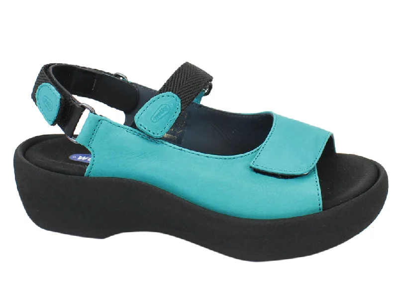 Stylish sandals for men with sporty design and adjustable straps for custom fit-Wolky Sandals Jewel Turquoise