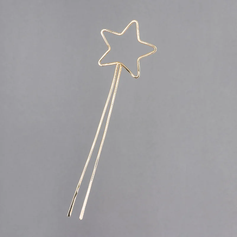 Best hoop earrings with asymmetrical designs for a fashion-forward, avant-garde look-LONE STAR HAIR PIN