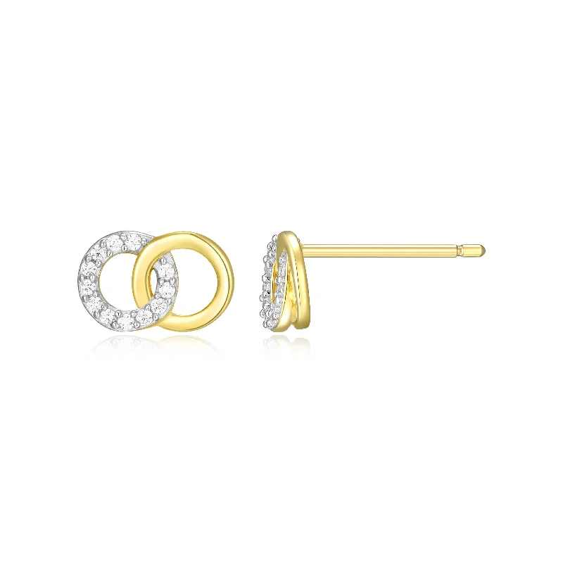 Hoop earrings with abstract shapes for an artistic and creative touch-Monter Luna Yellow Lab Created Diamond Earrings