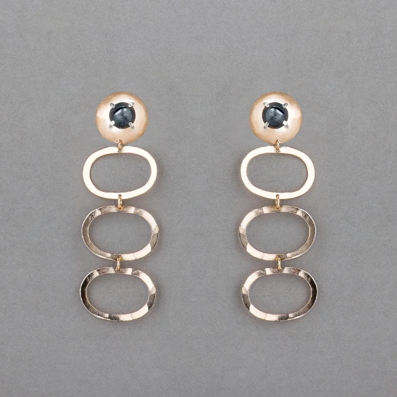 Hoop earrings with tortoiseshell designs for a chic and classic style-RATTLER EARRING