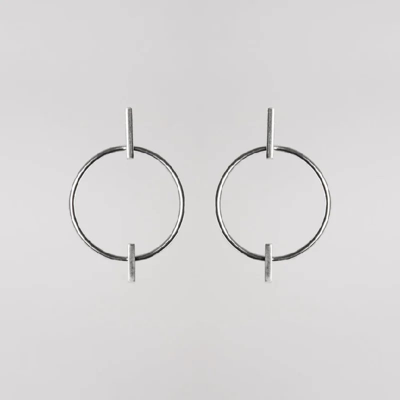 Hoop earrings with twisted metal designs for a dynamic and modern style-VENUS FORWARD HOOP