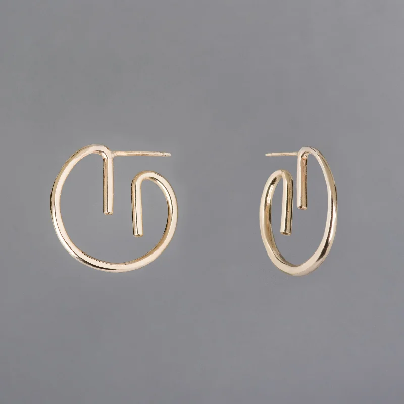 Best hoop earrings with textured silver for a rustic and organic finish-ZZ HOOP