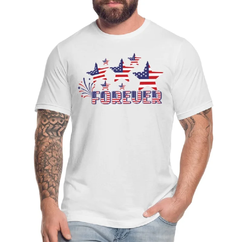 Best necklaces and pendants with intertwined designs for a symbol of unity-Uniquely You Stars and Stripes T-Shirt / 4th of July / American Flag / USA Forever Tees - 64841