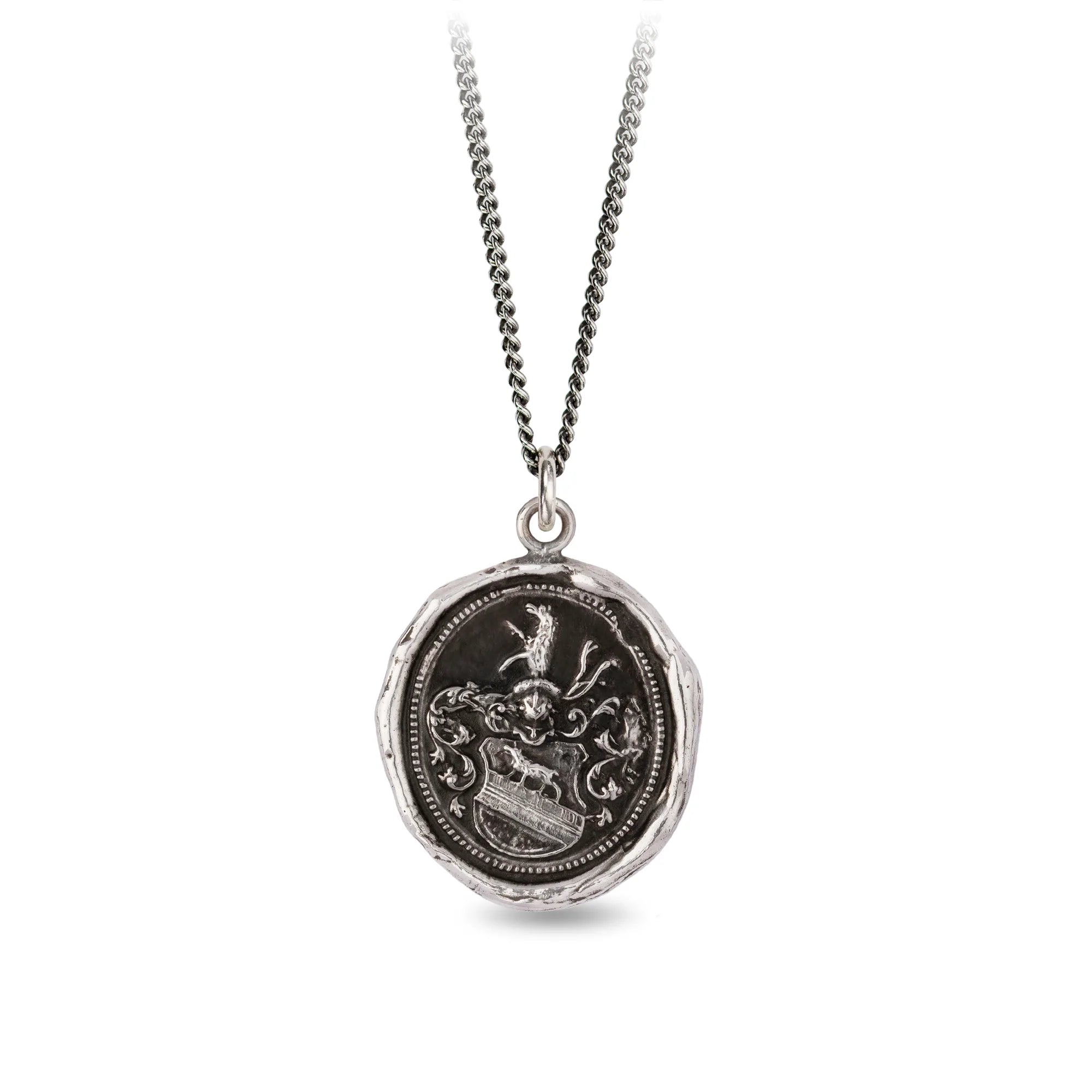 Best necklaces and pendants with personalized coordinates for a special keepsake-Heart Of The Wolf