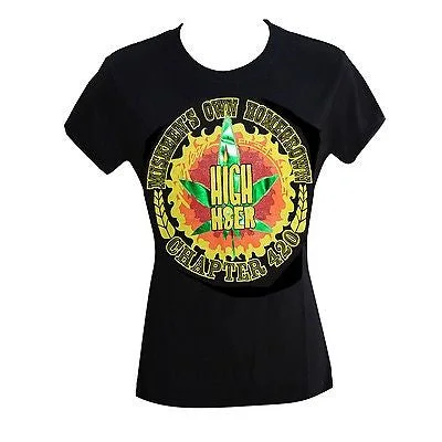 Best necklaces and pendants with vintage lockets for a nostalgic, sentimental look-High Fiber Reggae Ladies Roots T Shirt Rasta Reggae Rockers Caribbean Jamaica CY